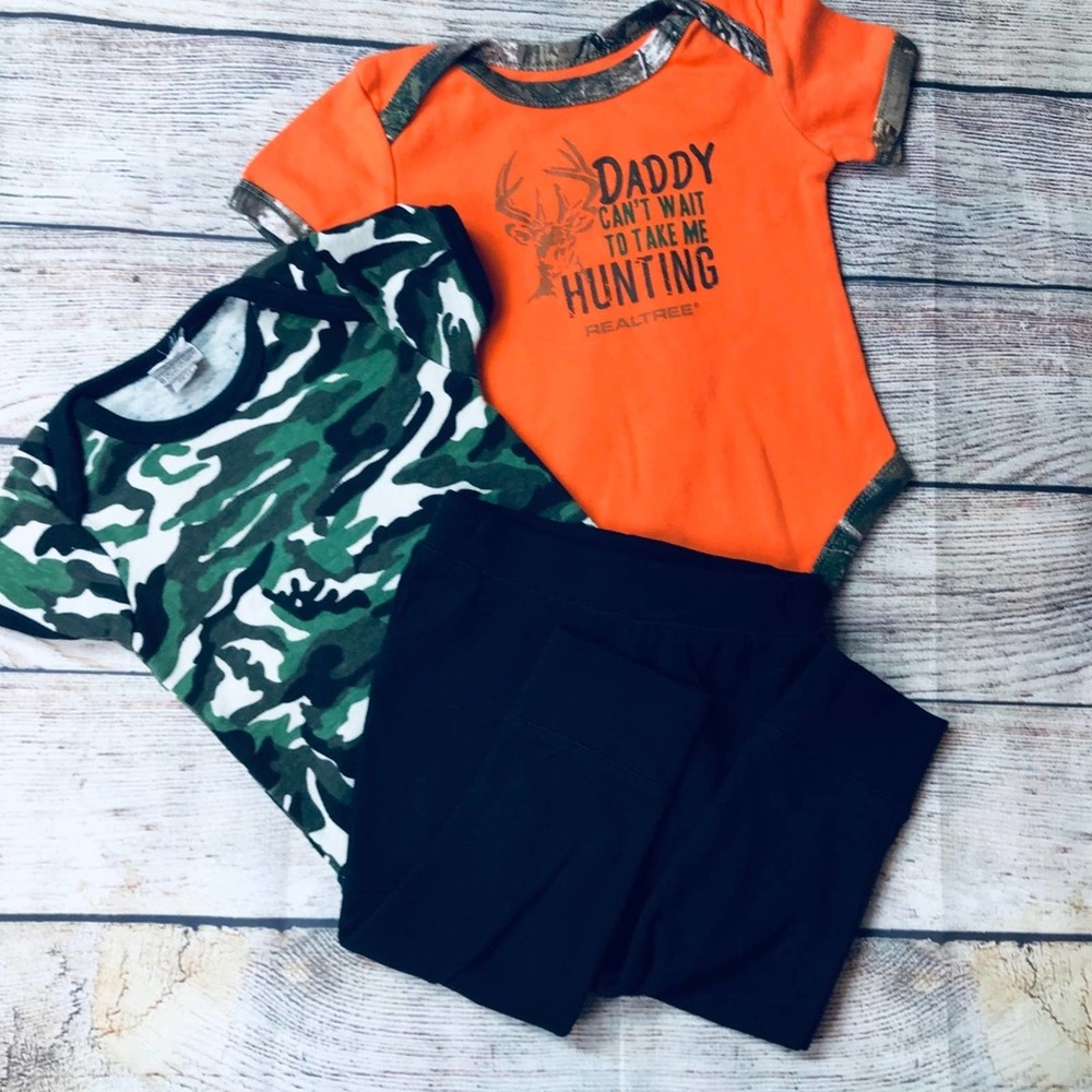 2 Real Tree Bodysuits+Cloud Island Pants